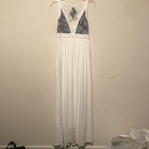 White long dress